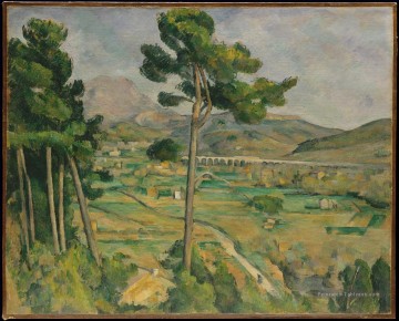  Sainte Tableaux - Paysage avec viaduc Montagne Sainte Victoire Paul Cézanne
